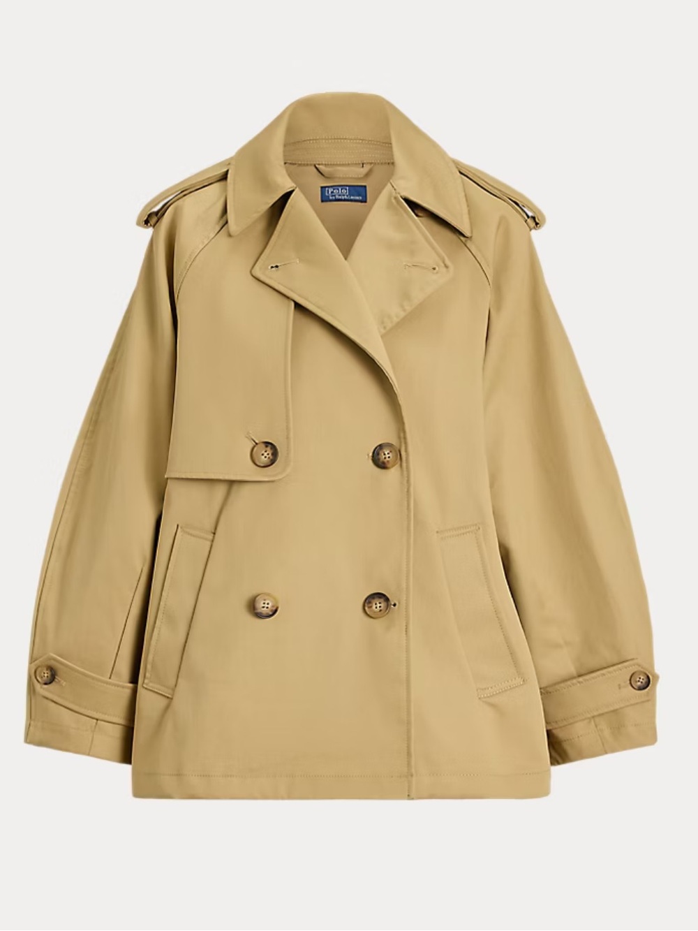 Polo Ralph Lauren Cotton Twill Ballon Trench Coat Sz M NWT